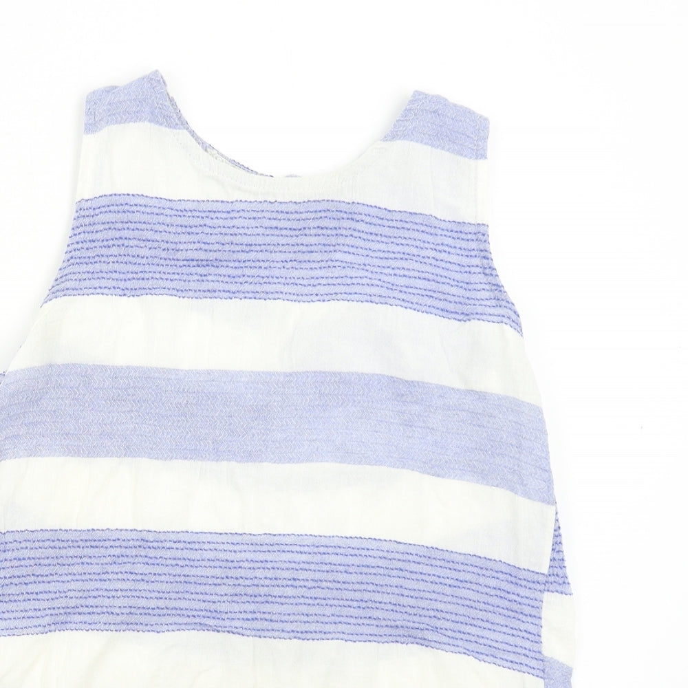 Womens UK Size M Preworn Blue Camisole Blouse