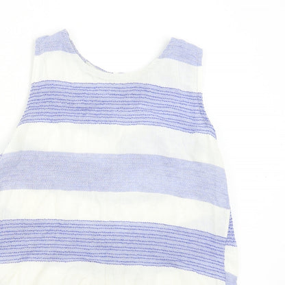 Womens UK Size M Preworn Blue Camisole Blouse