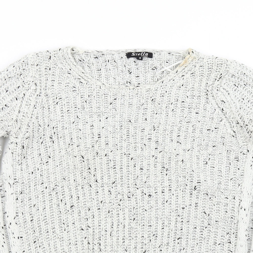 Womens UK Size 8 Stella Grey Pullover Jumper