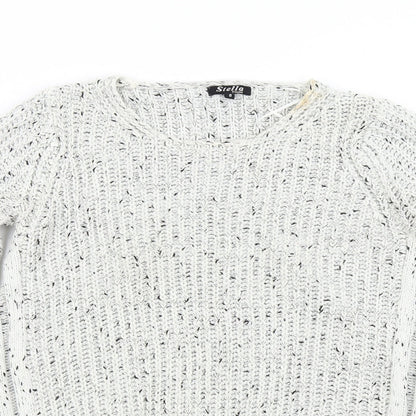 Womens UK Size 8 Stella Grey Pullover Jumper