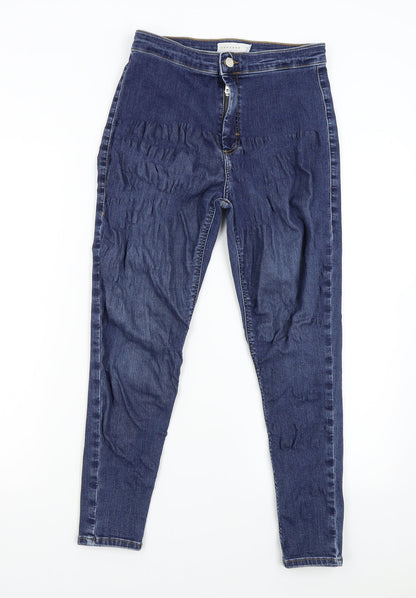 Topshop Womens Blue  Denim Skinny Jeans Size 32 L30 in