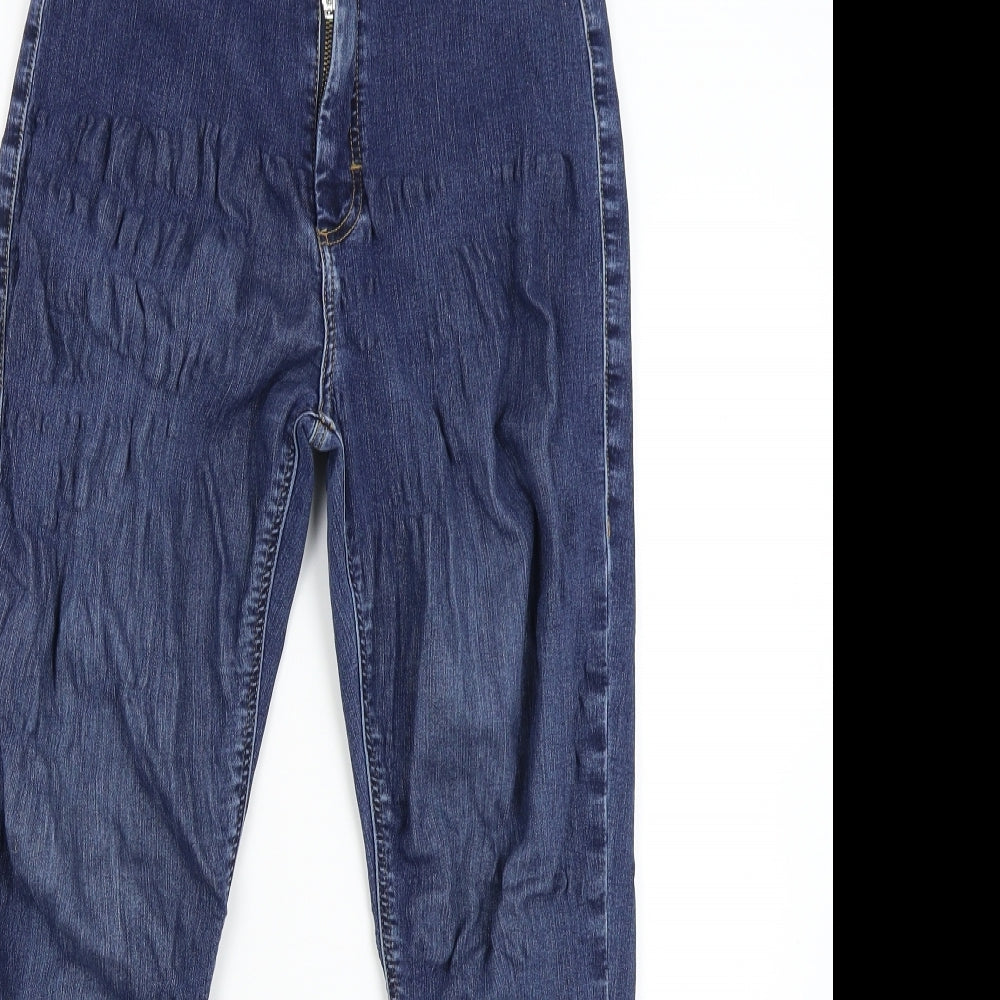 Topshop Womens Blue  Denim Skinny Jeans Size 32 L30 in
