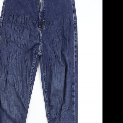 Topshop Womens Blue  Denim Skinny Jeans Size 32 L30 in
