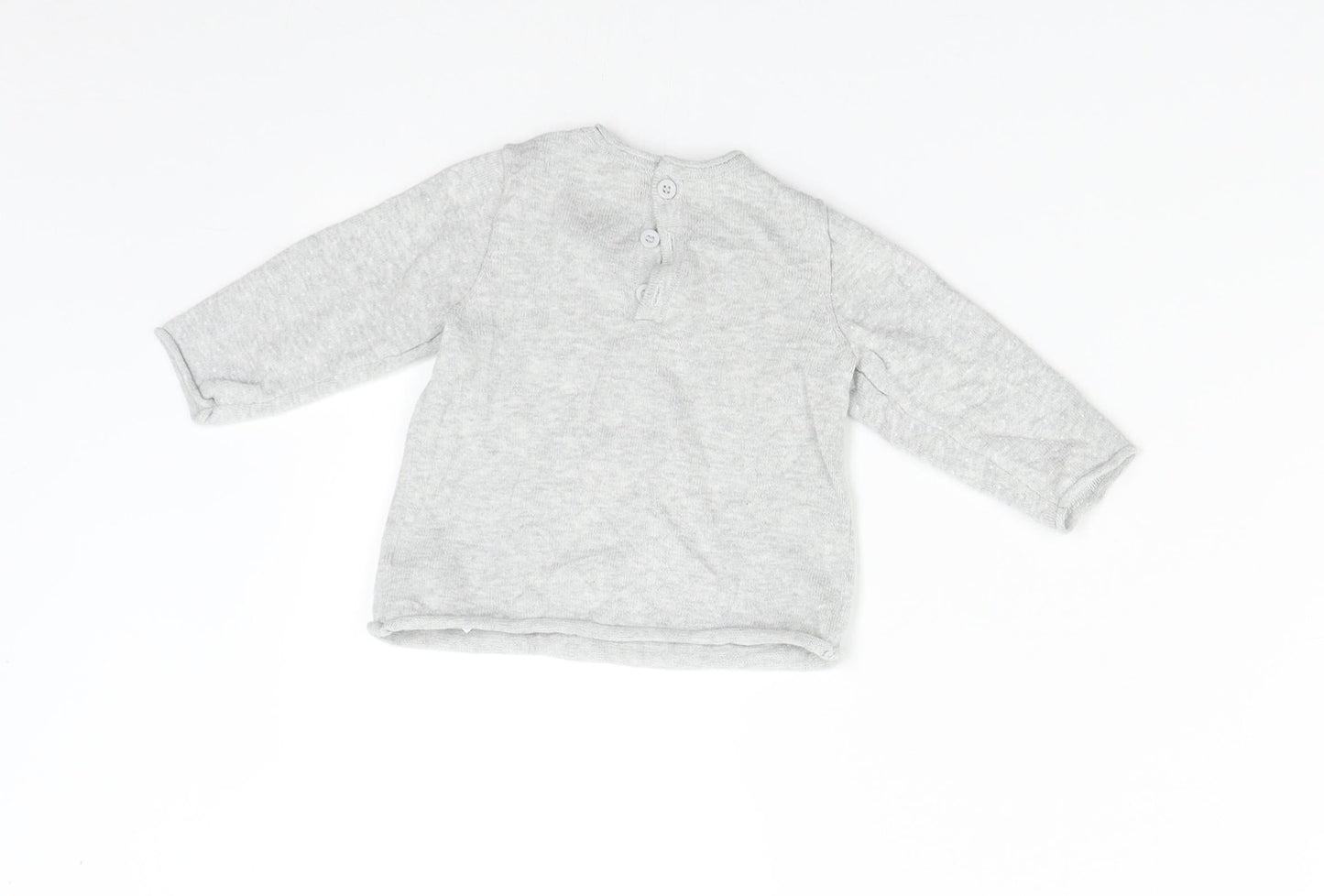 Mothercare Baby Grey  Knit Pullover Jumper Size 3-6 Months  - Reindeer