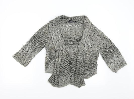 Womens UK Size M Angelina Grey Cardigan Jumper