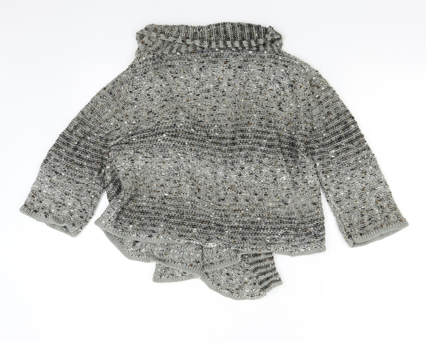 Womens UK Size M Angelina Grey Cardigan Jumper