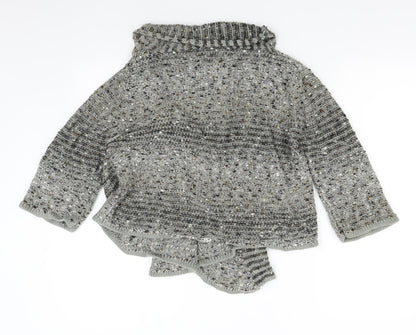 Womens UK Size M Angelina Grey Cardigan Jumper