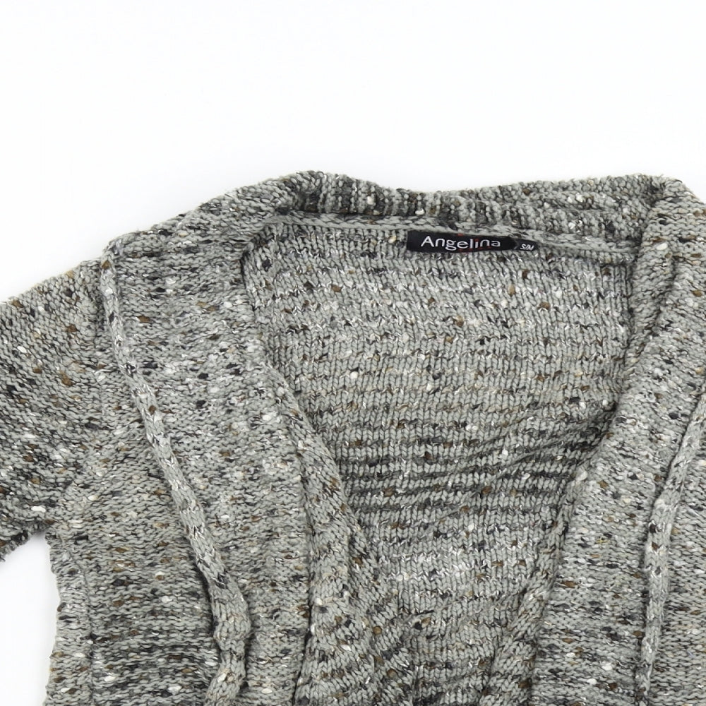 Womens UK Size M Angelina Grey Cardigan Jumper