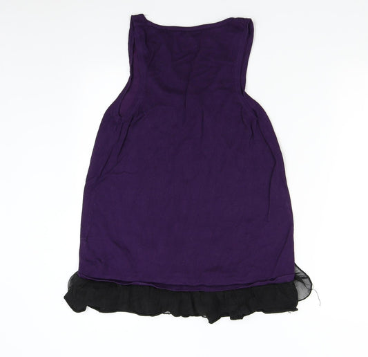 Womens UK Size M Tsega Purple Tunic Tank