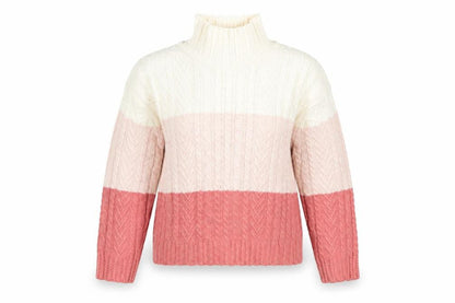 Front view of Marks & Spencer women’s multicoloured knit jumper, size M