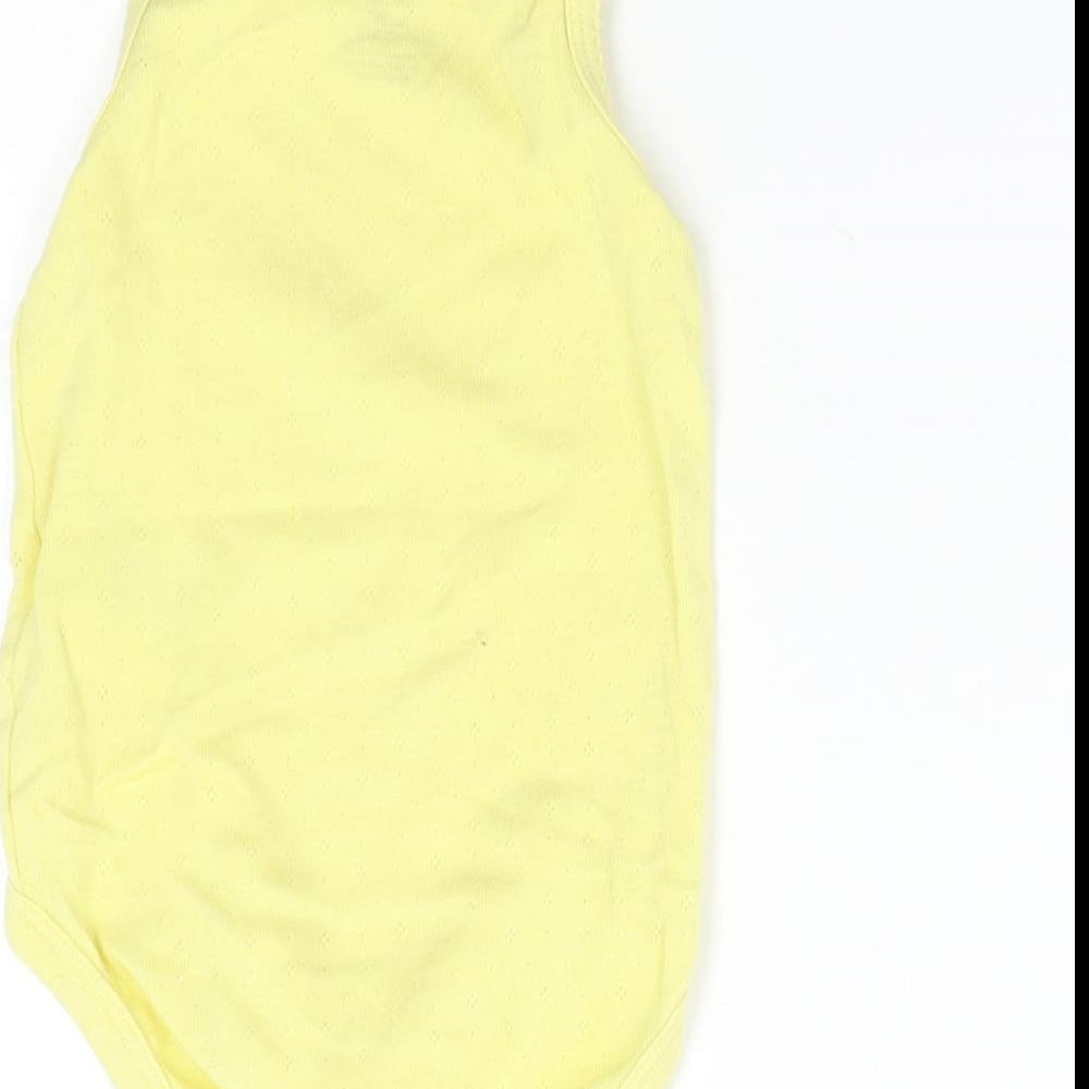 H&M Baby Yellow   Babygrow One-Piece Size 3-6 Months  - Organic Cotton