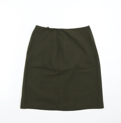 M&S Womens Green    Suit Skirt Size 10 L20 in - Smart Office Corporate