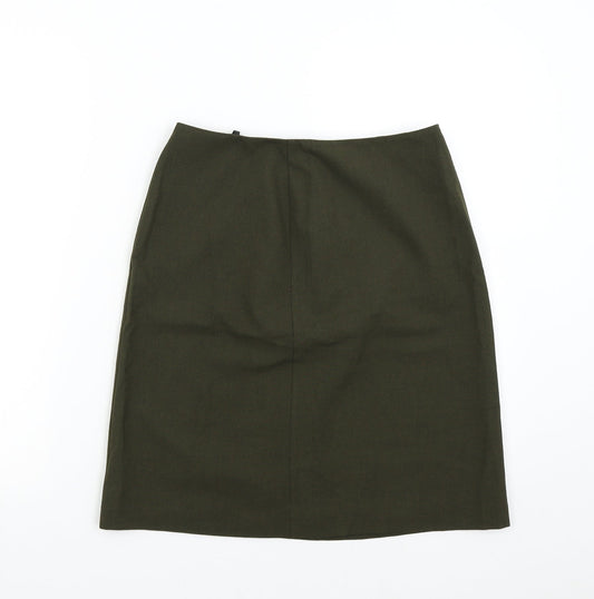M&S Womens Green    Suit Skirt Size 10 L20 in - Smart Office Corporate