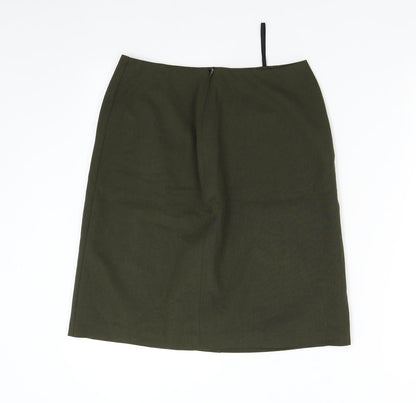 M&S Womens Green    Suit Skirt Size 10 L20 in - Smart Office Corporate