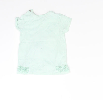 George Baby Green   Basic T-Shirt Size 9-12 Months  - Beach Hut