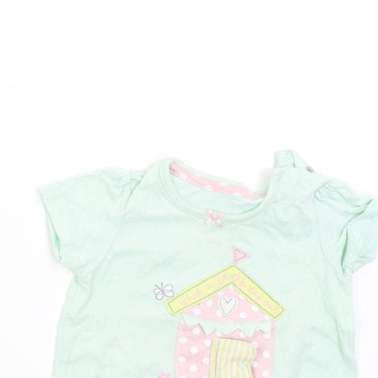 George Baby Green   Basic T-Shirt Size 9-12 Months  - Beach Hut