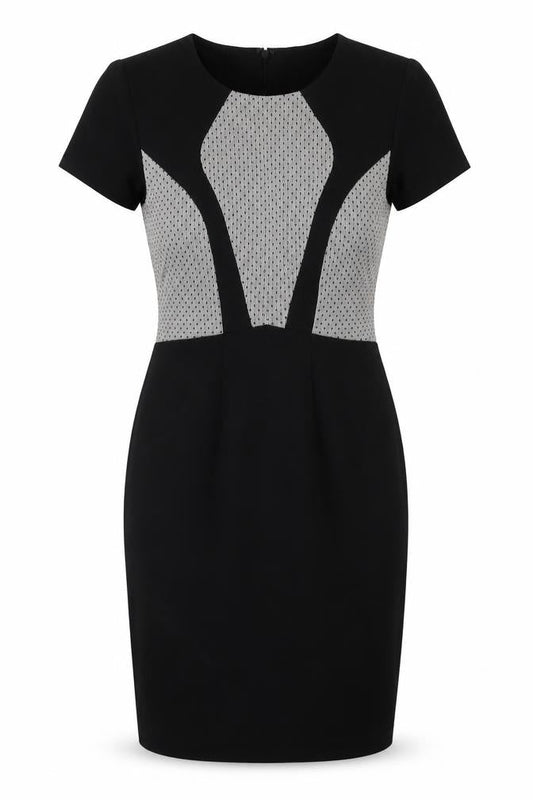 Front view of South women’s black a-line, size UK 10