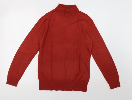 Womens UK Size 10 Marks and Spencer Orange Pullover Sweatshirt