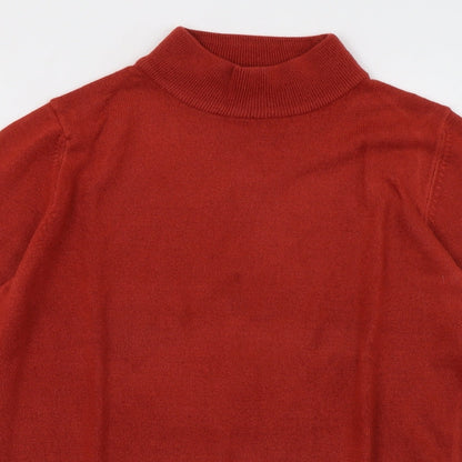 Womens UK Size 10 Marks and Spencer Orange Pullover Sweatshirt