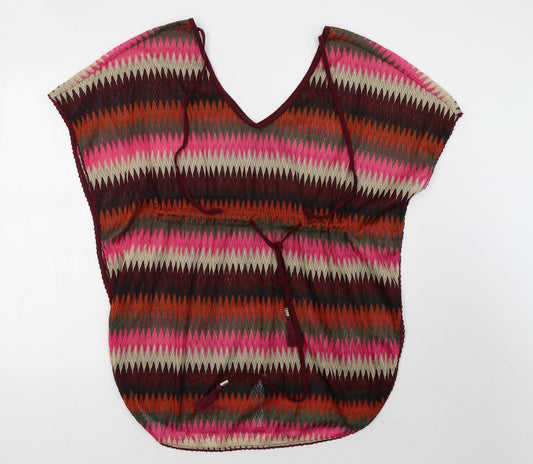 Primark Womens Pink Striped  Tank Dress  Size S  - Beach Cover Up