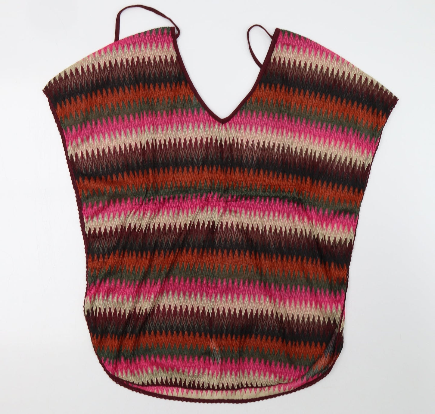 Primark Womens Pink Striped  Tank Dress  Size S  - Beach Cover Up