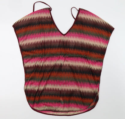 Primark Womens Pink Striped  Tank Dress  Size S  - Beach Cover Up