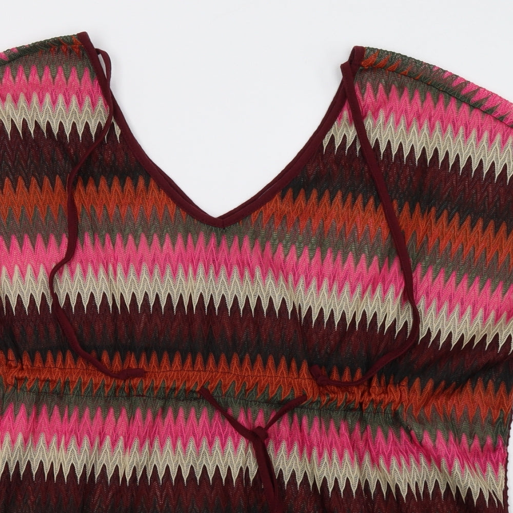 Primark Womens Pink Striped  Tank Dress  Size S  - Beach Cover Up