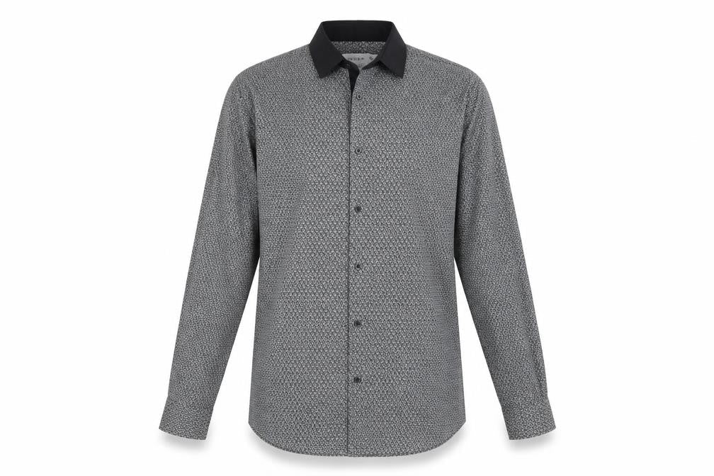 Mens UK Size M Primark Grey  Button-Up Long Sleeve Casual Shirt