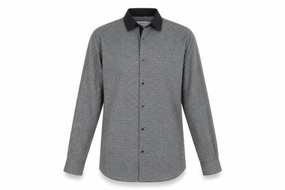 Mens UK Size M Primark Grey  Button-Up Long Sleeve Casual Shirt