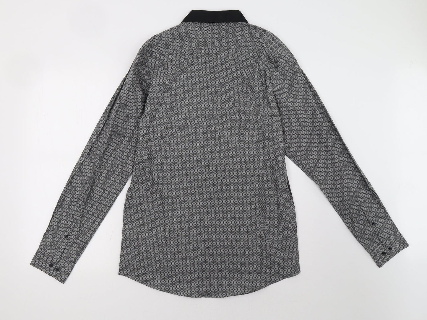 Primark Mens Grey    Button-Up Size M