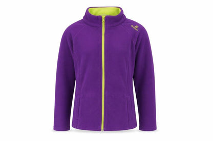 Front view of bottom women’s purple pullover sweatshirt, size M