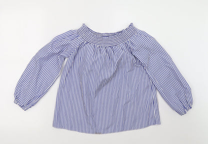 Womens UK Size 8 Select Blue Basic Blouse