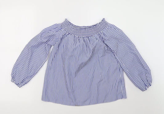 Womens UK Size 8 Select Blue Basic Blouse