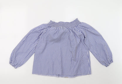 Womens UK Size 8 Select Blue Basic Blouse