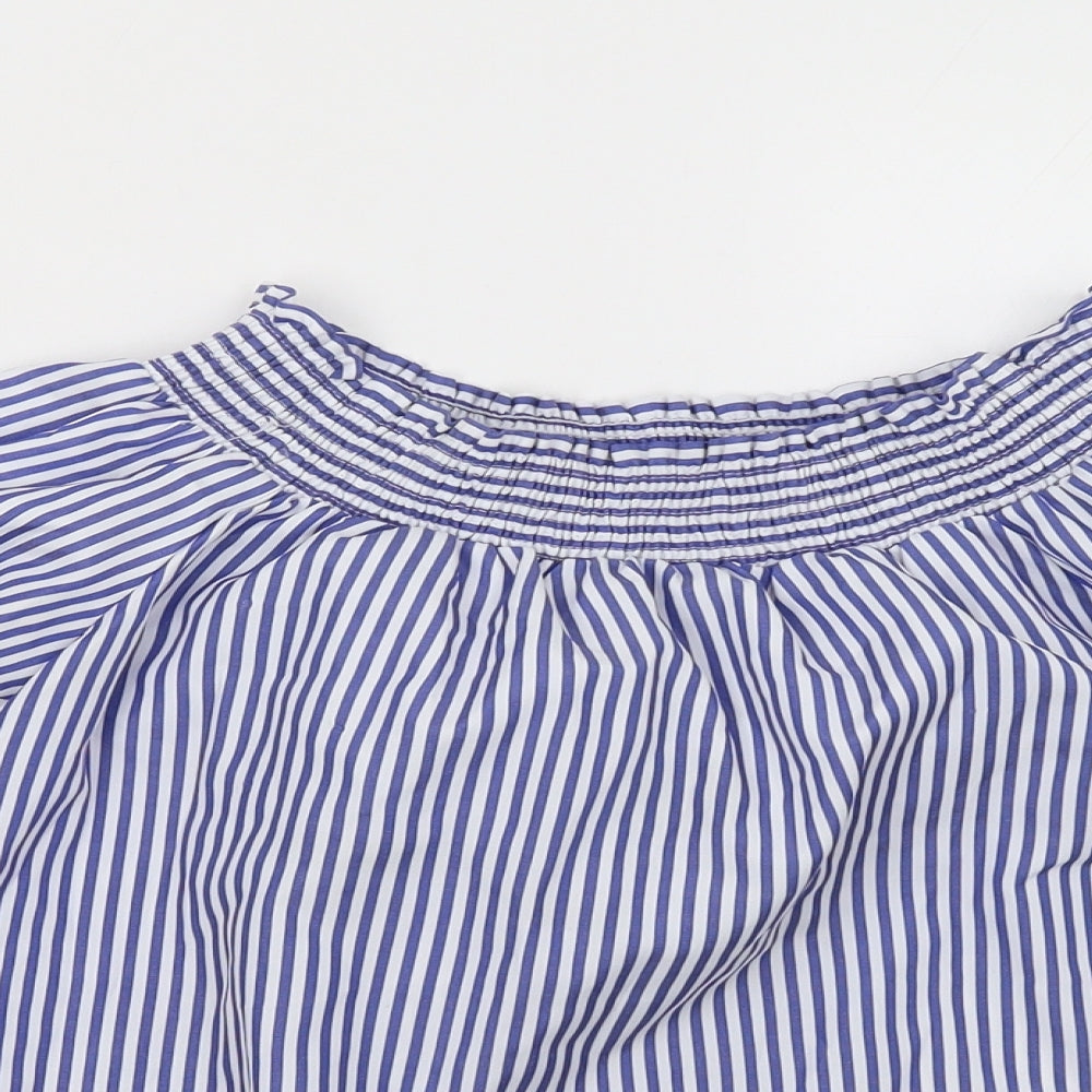 Womens UK Size 8 Select Blue Basic Blouse