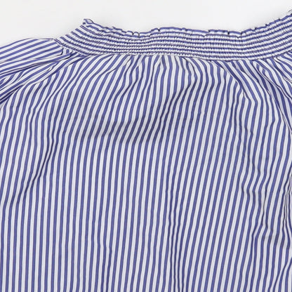 Womens UK Size 8 Select Blue Basic Blouse