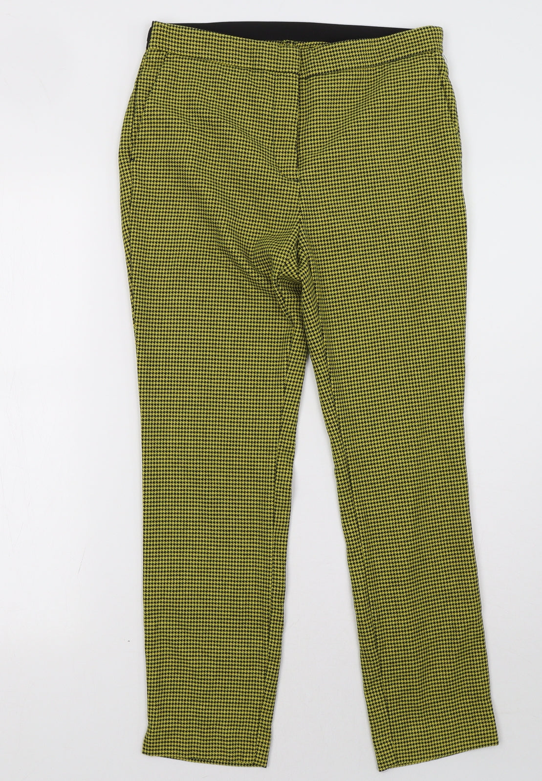 Womens UK Size 8 Preworn Regular Fit  Yellow Trousers