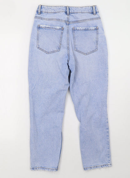 New Look Womens Blue  Denim Straight Jeans Size 8 L26 in