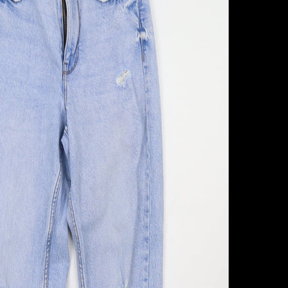 New Look Womens Blue  Denim Straight Jeans Size 8 L26 in
