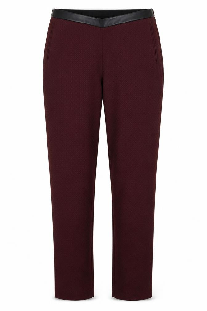 Womens UK Size 10 Oasis Regular Fit  Red Trousers