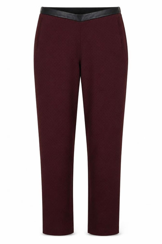 Womens UK Size 10 Oasis Regular Fit  Red Trousers
