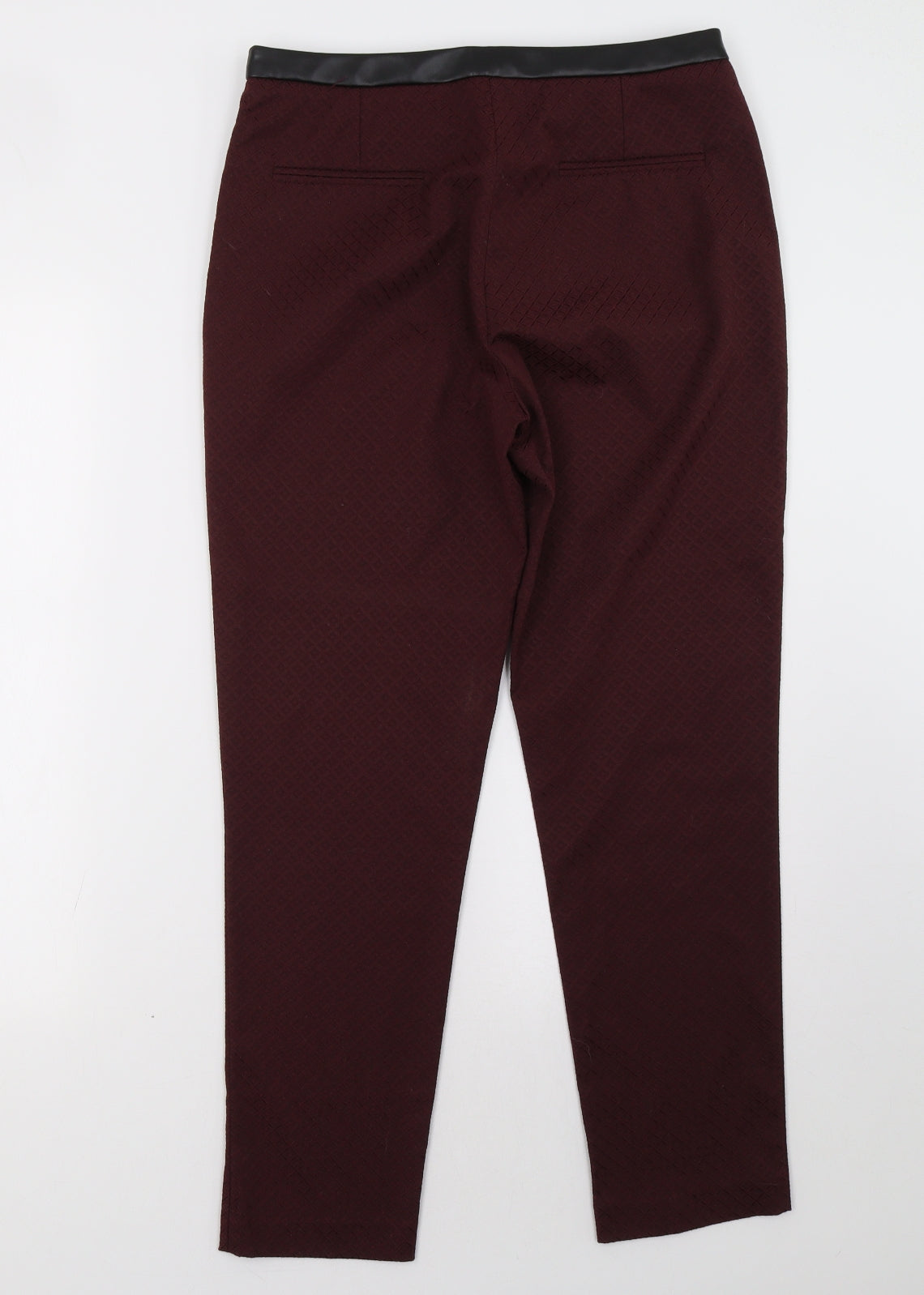 Womens UK Size 10 Oasis Regular Fit  Red Trousers