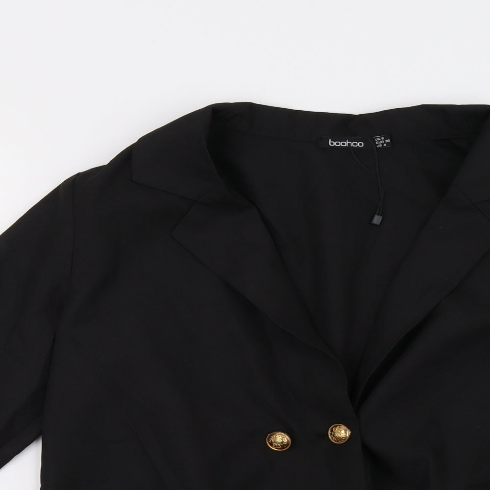 Womens UK Size 8 Boohoo Black Jacket