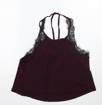 Womens UK Size L Newlook Purple Basic Tank