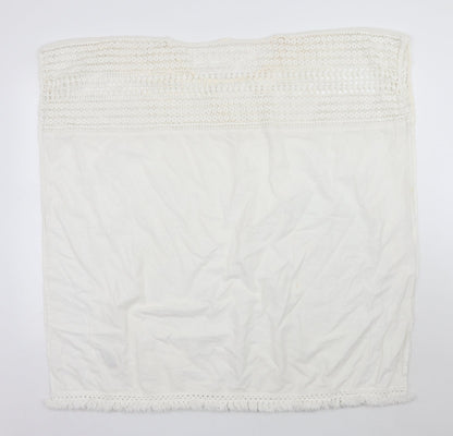Back view of Next beach women’s white a-line, size M