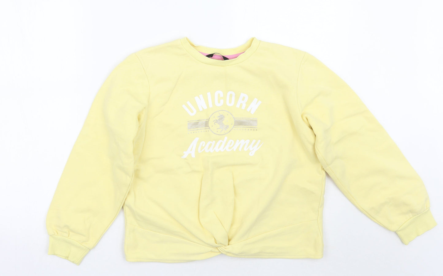 George Girls Yellow   Pullover Jumper Size 11-12 Years