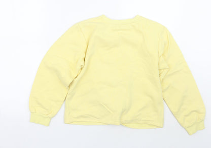 George Girls Yellow   Pullover Jumper Size 11-12 Years