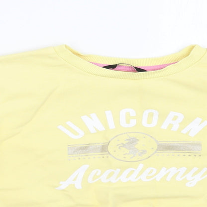 George Girls Yellow   Pullover Jumper Size 11-12 Years