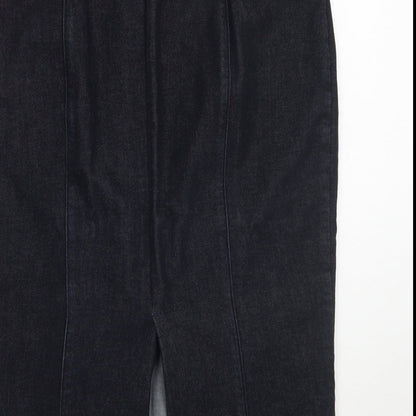 Marks and Spencer Womens Blue   Straight & Pencil Skirt Size 12