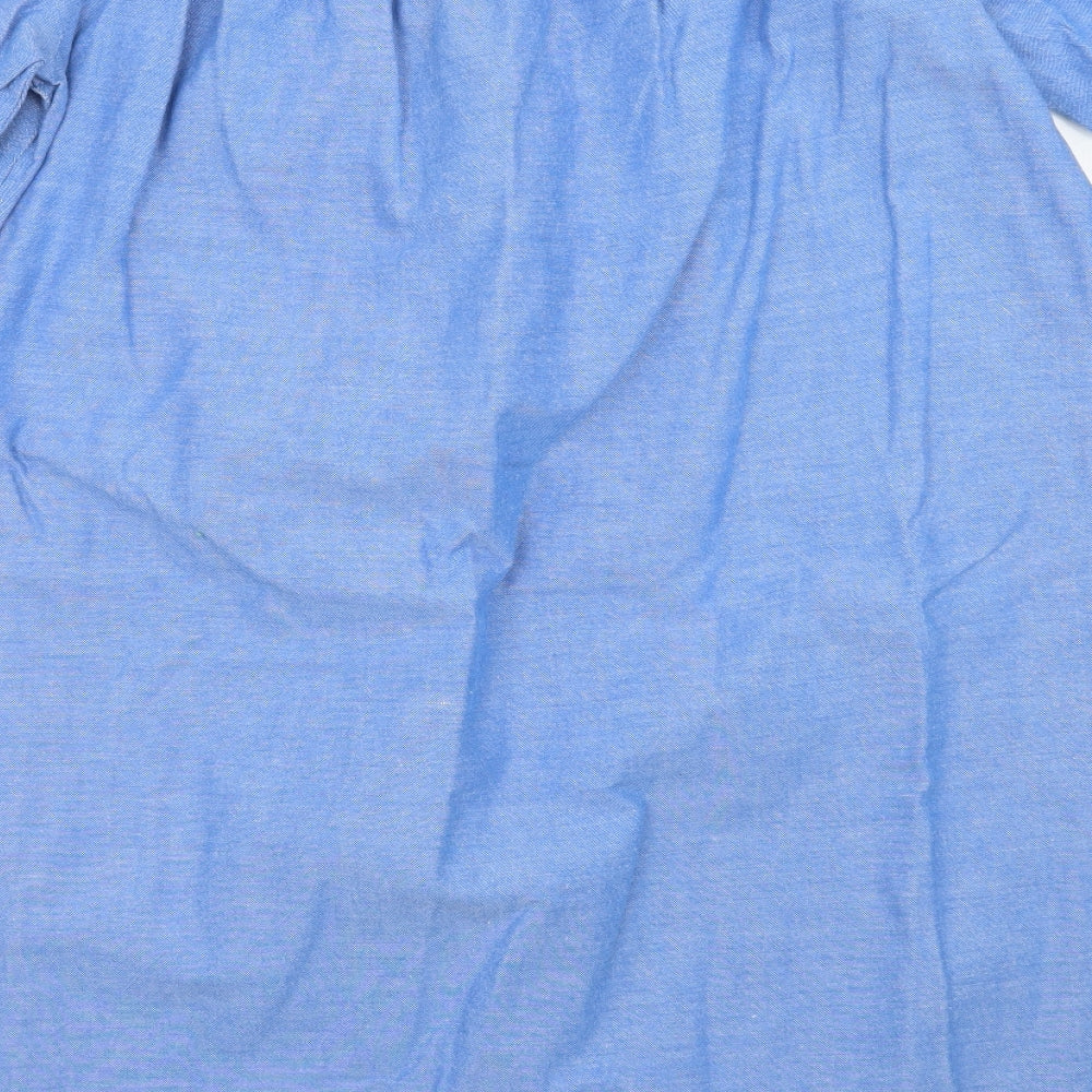 Womens UK Size 14 Dorothy Perkins Blue Basic Blouse